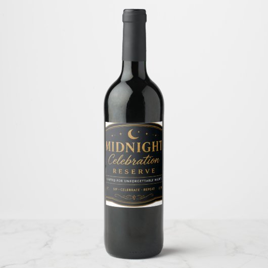 Midnight Celebration Reserve Weinlabel Weinetikett (Vorderseite)