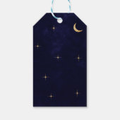 Midnight Classic Gold Moon Stars Wedding Vielen Da Geschenkanhänger (Rückseite)