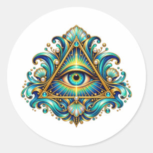 Midnight Compass Eye Aufkleber