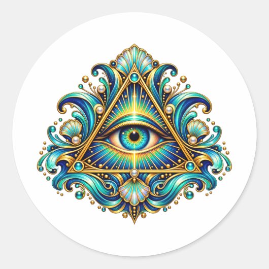 Midnight Compass Eye Aufkleber (Vorderseite)