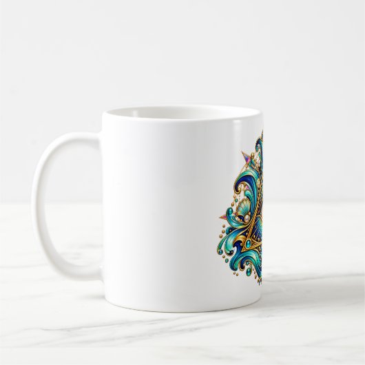 Midnight Compass Eye Kaffeetasse (Links)