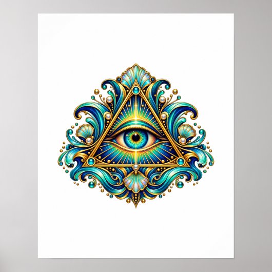 Midnight Compass Eye Poster (Vorne)