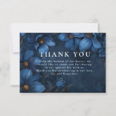 Midnight Copper Garden Wedding Dankeskarte (Vorderseite)