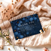 Midnight Copper Garden Wedding Dankeskarte