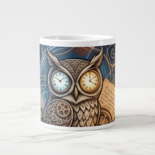 Midnight Creative Night Owl Abstract Jumbo-Tasse