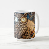 Midnight Creative Night Owl Abstract Kaffeetasse (VorderseiteRechts)