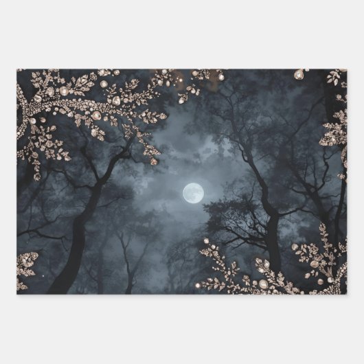 Midnight Crystal  Geschenkpapier Set (Vorderseite)