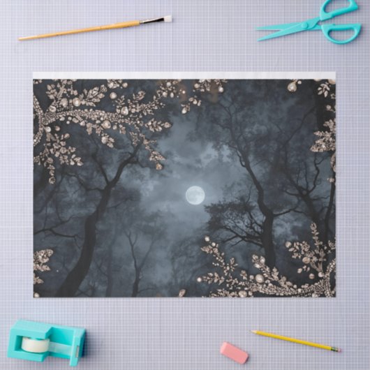 Midnight Crystal Seidenpapier (Basteln)