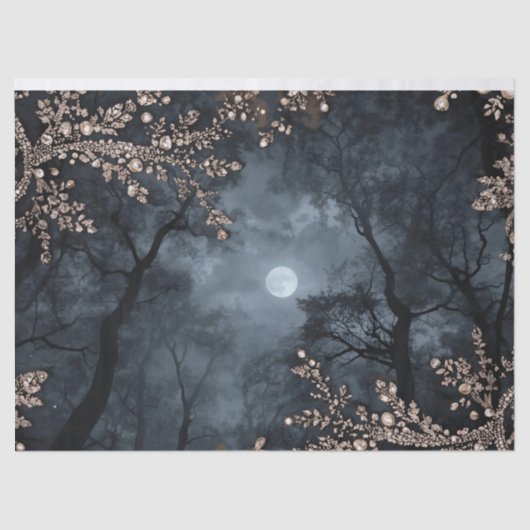 Midnight Crystal Seidenpapier (Vorderseite)