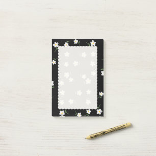 Midnight Daisy Florale Haftnotizen Cute Botanica Post-it Klebezettel