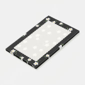 Midnight Daisy Florale Haftnotizen | Cute Botanica Post-it Klebezettel (angewinkelt)