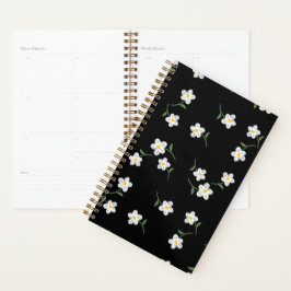 Midnight Daisy Tagesplaner | Elegante Blumenmuster Planer
