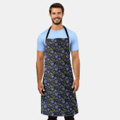 Midnight | Dancing Watercolor Daisies Apron Schürze (Getragen)