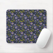 Midnight | Dancing Watercolor Daisies Mousepad (Mit Mouse)