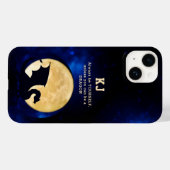 Midnight-Drache Minimalistische Anfangsbuchstaben Case-Mate iPhone Hülle (Rückseite (Horizontal))