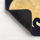Midnight-Drache Minimalistische Initialen Zurück z Mousepad (Ecke)