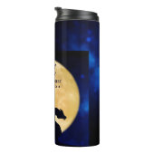 Midnight Dragon Minimalist Initials Back to School Thermosbecher (Nach rechts gedreht)