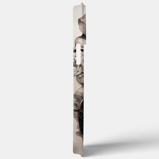 Midnight Dragon: Sleek Black Dragon Tee Case-Mate iPhone Hülle (Rückseite / Rechts)