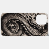 Midnight Dragon: Sleek Black Dragon Tee Case-Mate iPhone Hülle (Rückseite (Horizontal))