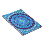 Midnight Dreams Mandala Boho Meditation Blau Notizblock (Rechte Seite)