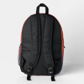 Midnight Ember Gradient Bedruckter Rucksack (Rückseite)