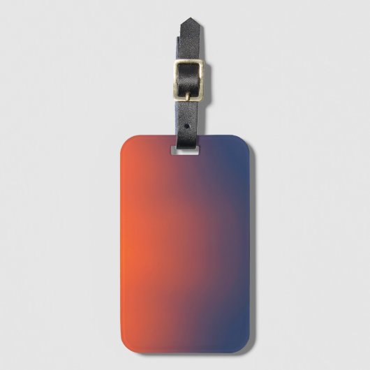 Midnight Ember Gradient Gepäckanhänger (Vorderseite Vertikal)