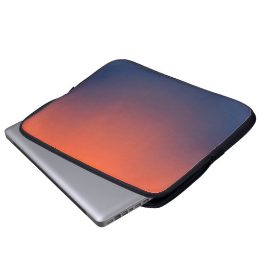 Midnight Ember Gradient Laptopschutzhülle (Vorne Knopf)