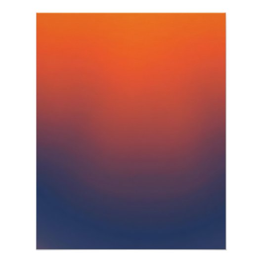 Midnight Ember Gradient Poster (Vorderseite)