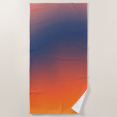 Midnight Ember Gradient Strandtuch (Vorderseite)