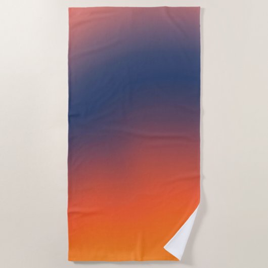 Midnight Ember Gradient Strandtuch (Vorderseite)