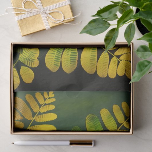 MIDNIGHT FERN-DEcoupage Seidenpapier (Geschenk)