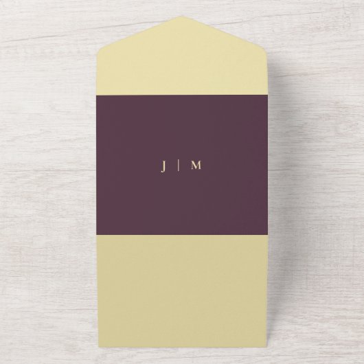 Midnight Fig Wedding script we do All In One Einladung (Außenbereich)