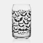 Midnight Fledermausschwarm Klare Glasdose – Schwar Dosenglas (Links)