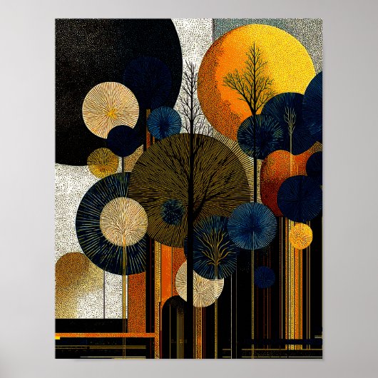 Midnight Forest #1 - Digitaler Download Poster (Vorne)