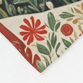 Midnight Forest Christmas Deer Fleecedecke (Ecke)