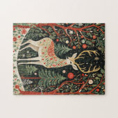 Midnight Forest Christmas Deer Puzzle (Horizontal)