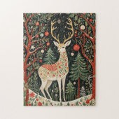 Midnight Forest Christmas Deer Puzzle (Vertikal)