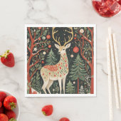 Midnight Forest Christmas Deer Serviette (Beispiel)