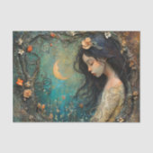 MIDNIGHT FOREST FAIRE DECOUPAGE SEIDENPAPIER (Vorderseite)