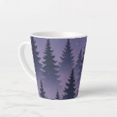 Midnight Forest Under the Stars – Pine Tree Milchtasse (Linke Ecke)