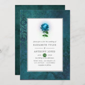 Midnight Forest Wedding Einladung (Vorne/Hinten)