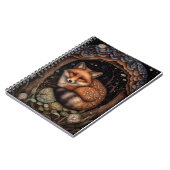 Midnight Fox Spiral Foto Notebook Notizblock (Linke Seite)
