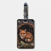 Midnight Fox Wallet Case Gepäckanhänger (Rückseite vertikal)