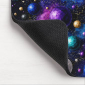 Midnight Galaxy Poly Blasen Mousepad (Ecke)