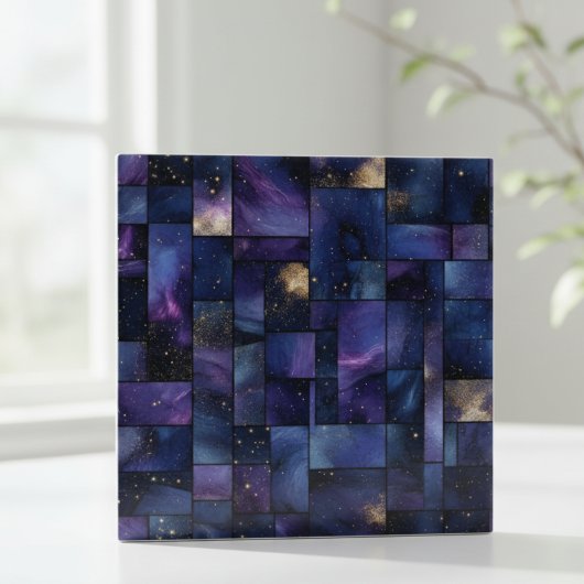 Midnight Galaxy Stars Mosaic Fliese