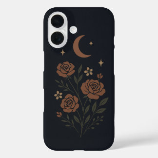 Midnight Garden  Aesthetic Dark Floral Design Case