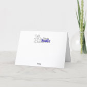 Midnight Garden Blank Notecard Dankeskarte (Rückseite)