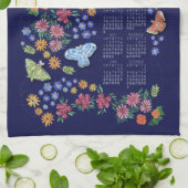 Midnight Garden Calendar Handtuch (Gefaltet)