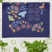 Midnight Garden Calendar Handtuch (Gefaltet)