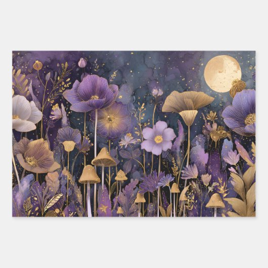 MIDNIGHT GARDEN DEKORATIVE PAPIER SET (Vorderseite)